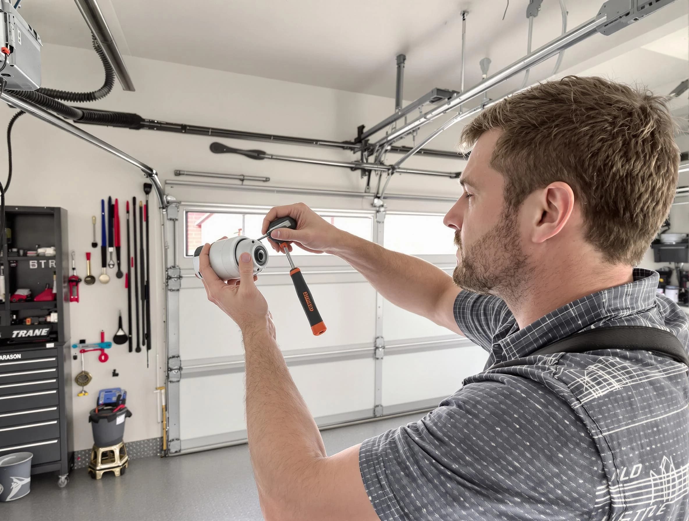 Garage door opener repair service by Beaver Falls Garage Door Repair in Beaver Falls