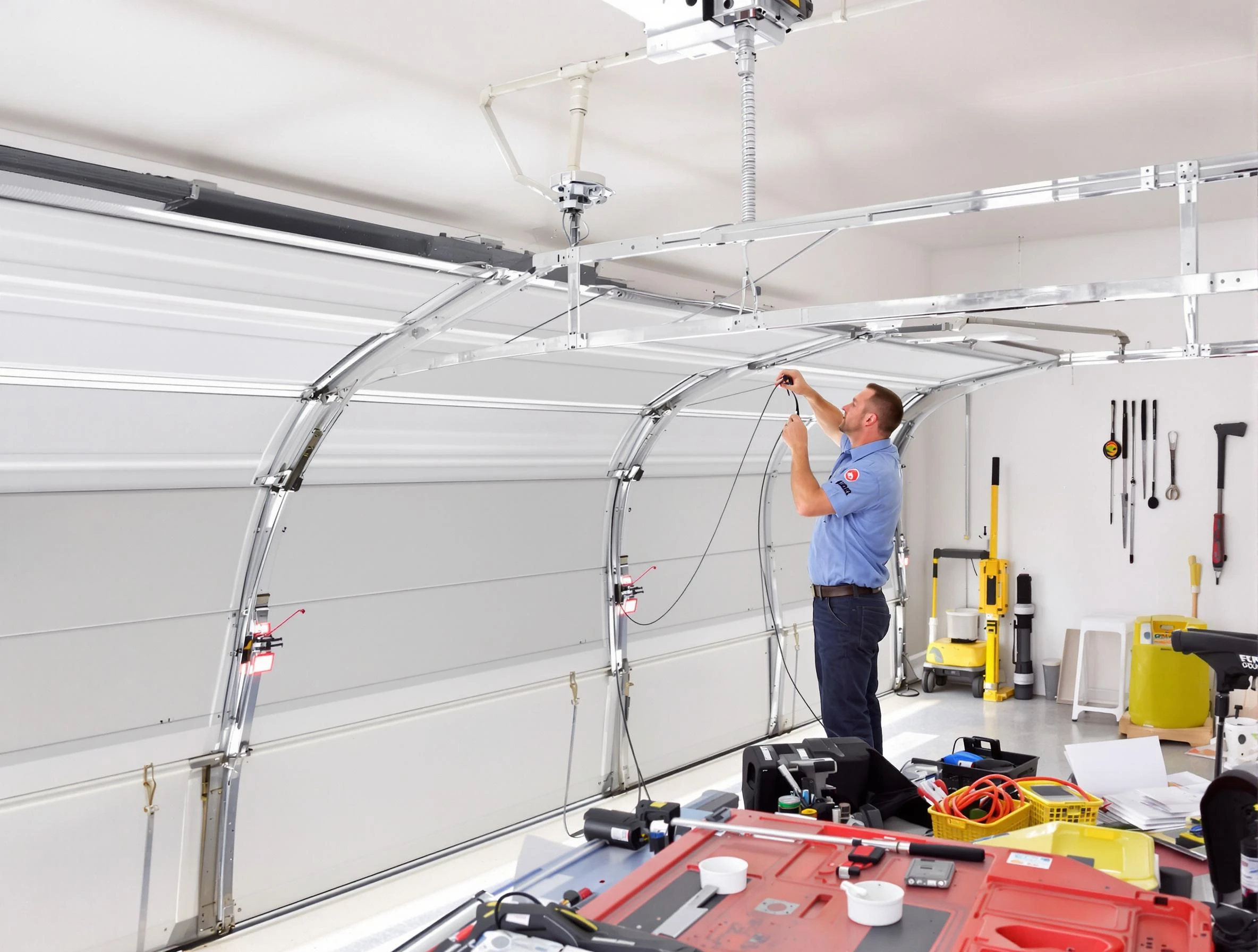 Garage door cable repair service by Beaver Falls Garage Door Repair in Beaver Falls