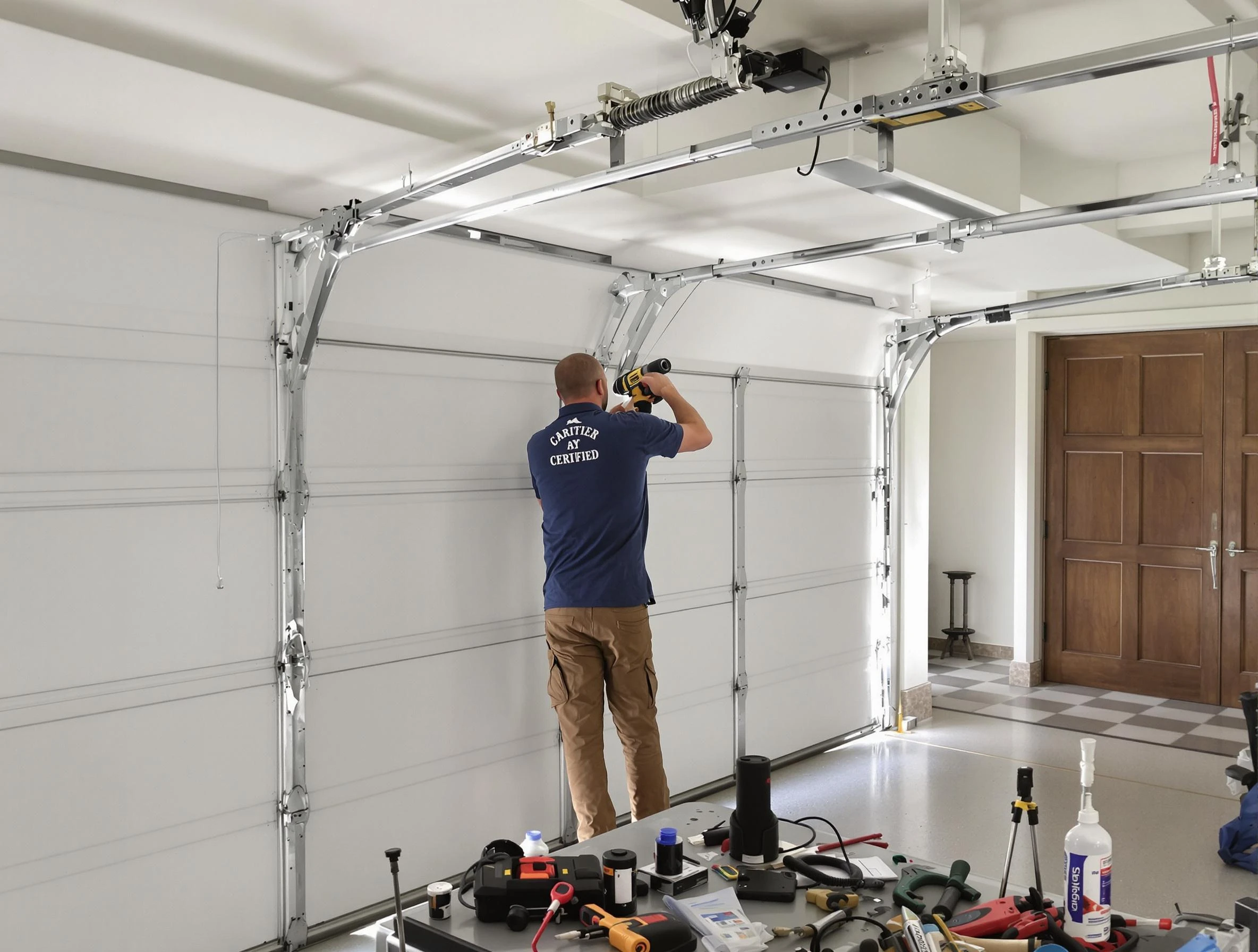 Beaver Falls Garage Door Repair certified technician performing precision garage door repair in Beaver Falls