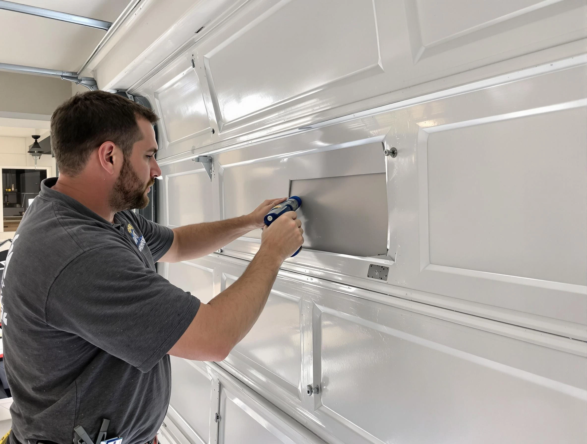 Garage door panel repair by Beaver Falls Garage Door Repair in Beaver Falls